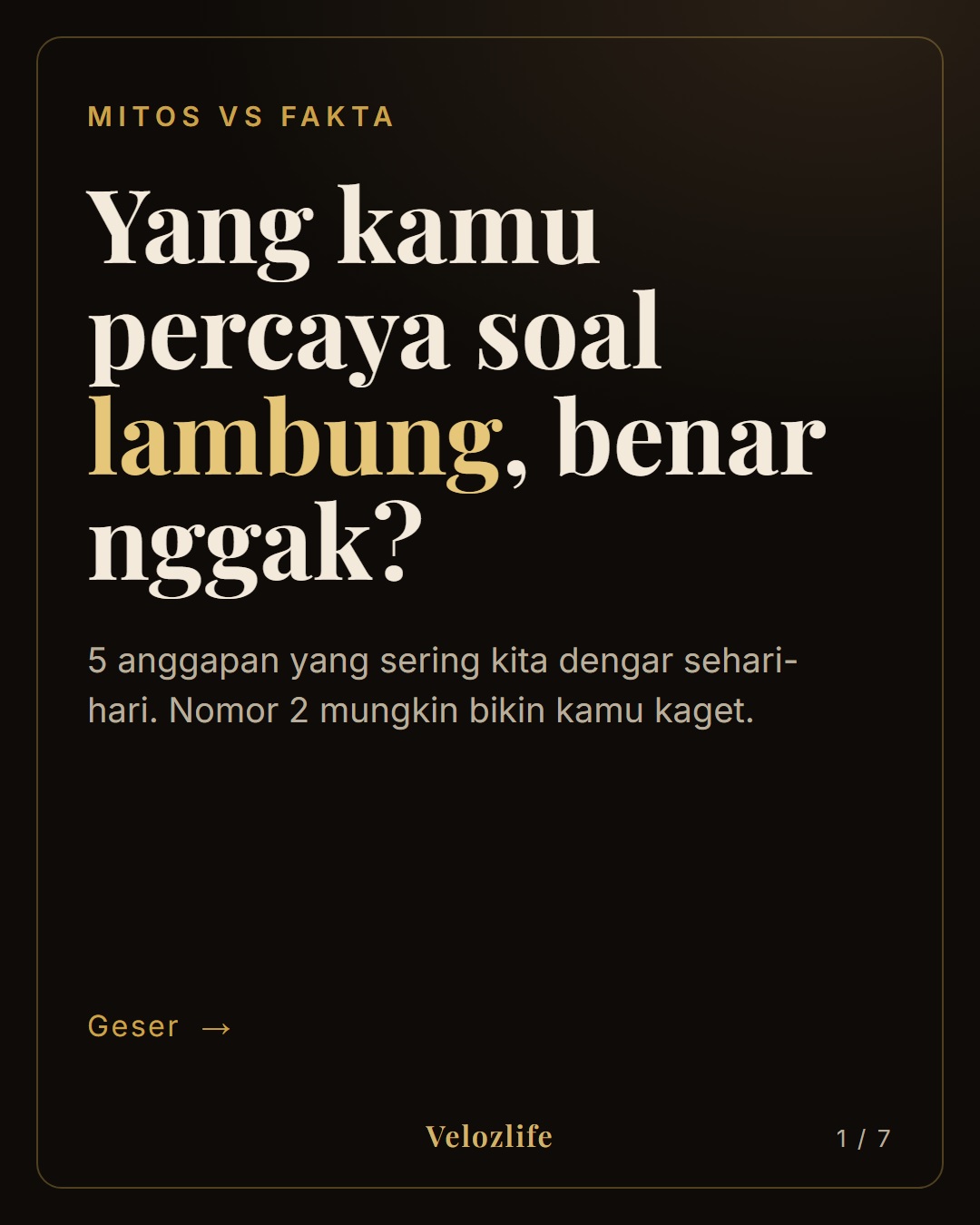 Carousel mitos vs fakta